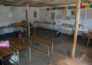 Damaged Carpeting In The Main Classroom