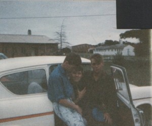 Abrie, Sheldon and I - and Blommie (Abrie's Car)
